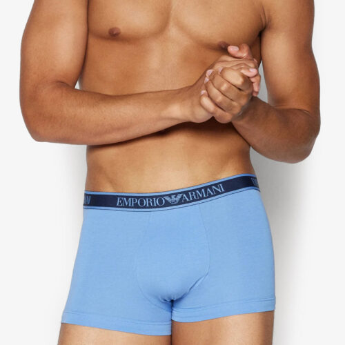 Emporio Armani Trunk – Sky Blue & Navy Waistband