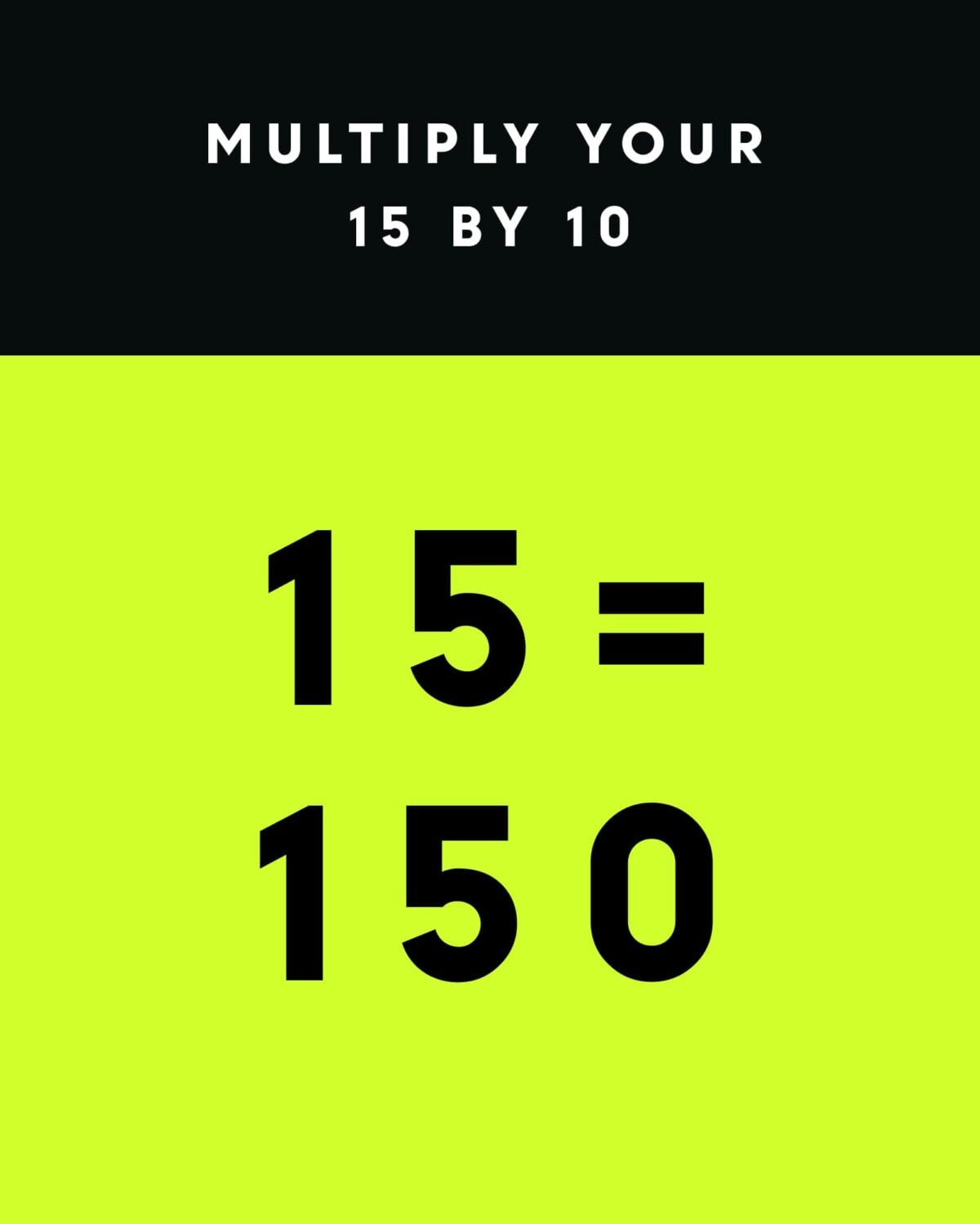 Kit: Multiply Your 15 by 10