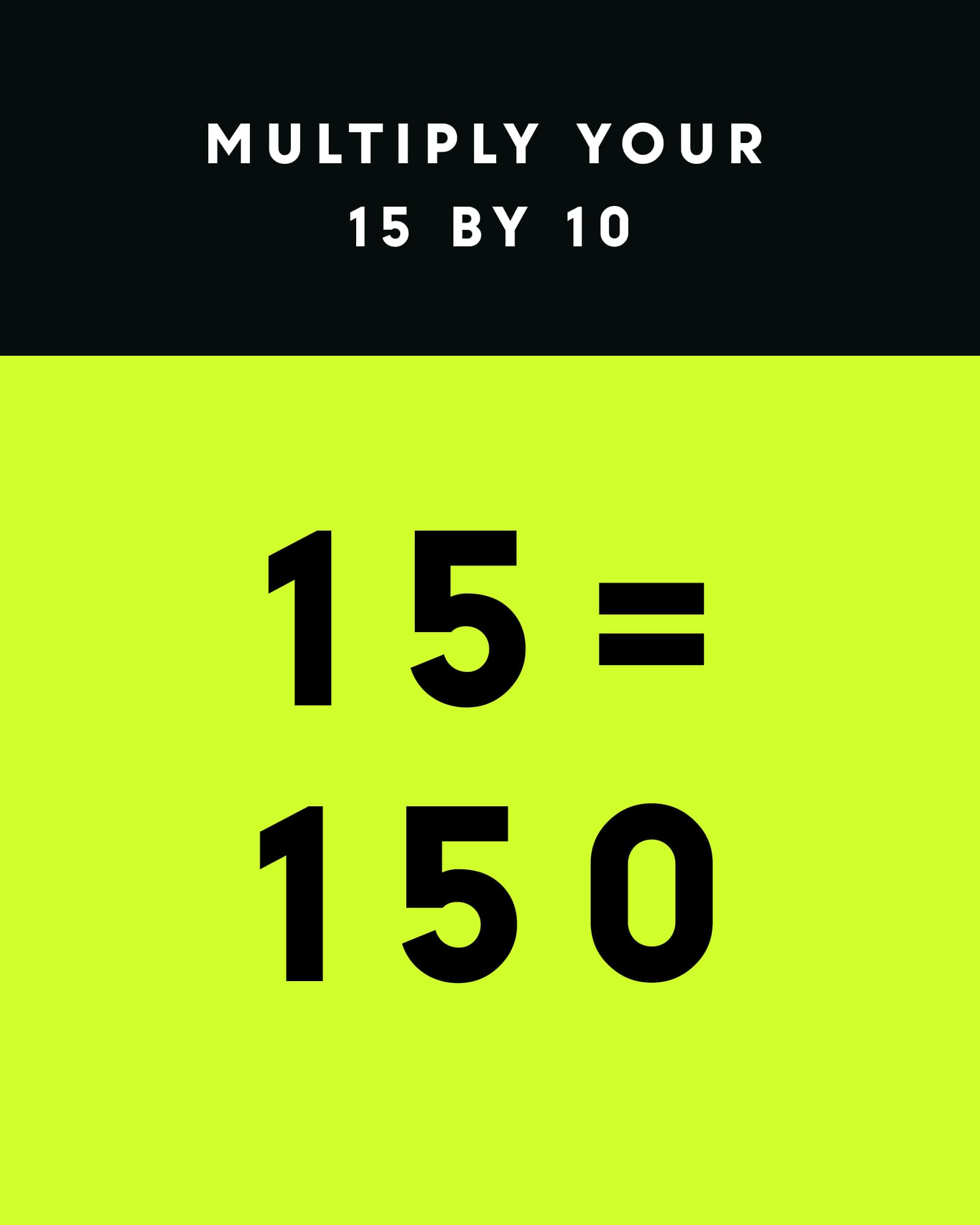 Kit: Multiply Your 15 by 10