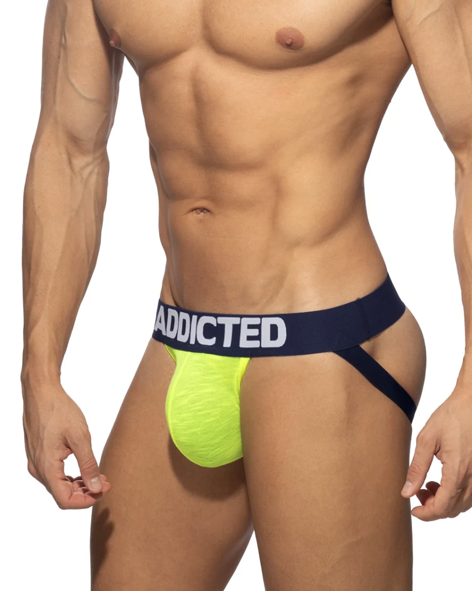 ADDICTED Flame Jockstrap – Neon Yellow